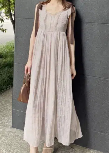 시어 쉬폰 와셔 원피스