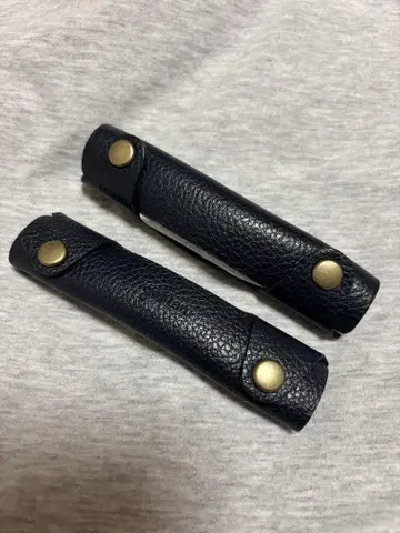 미사용품 genten 가죽 그립 네이비