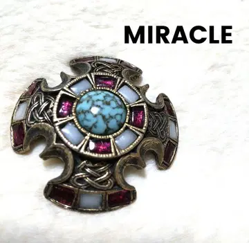 MIRACLE 장식용 크로스 디자인 브로치