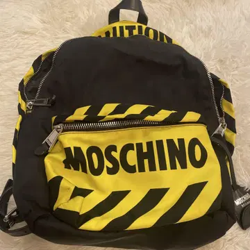 MOSCHINO CAUTION 디자인 백팩