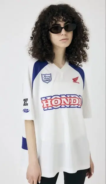 MOUSSY 마우지 HONDA RACING 혼다 레이싱 콜라보 게임 셔츠
