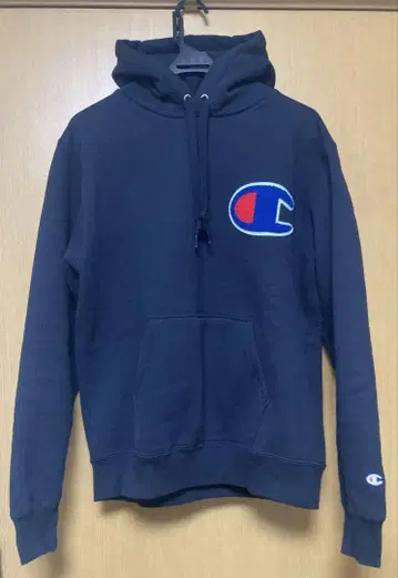 챔피온 두꺼운 로고 와펜 후드티 L 사이즈
