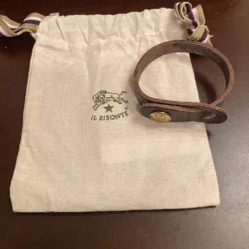 IL BISONTE 가죽 뱅글 브라운