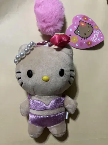 HELLO KITTY GOGO 갸루 꼬리 마스코트 키링 일광화상