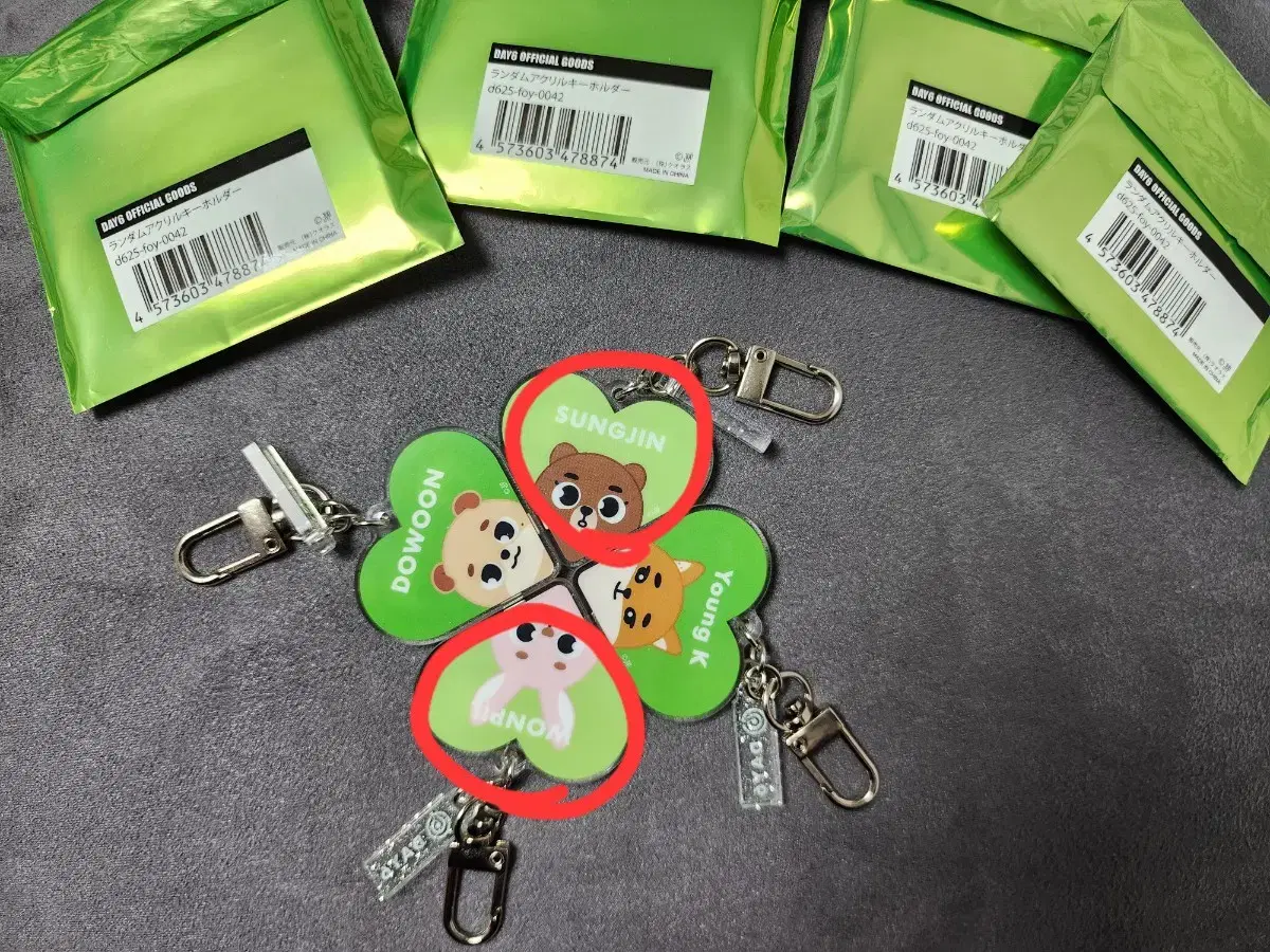 [New] DAY6 Japan MD Denimals Random Keyring - Bang (Seongjin)