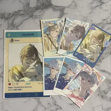 ChroNoiR Blue Memories 폴라로이드풍 카드 쿠츠하 카노