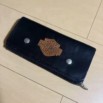 Harley Davidson 장지갑 블랙 가죽