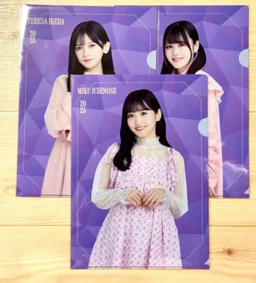 노기자카46 이치노세 미쿠 이케다 에이사 이토 리리아 클리어 파일 버스라