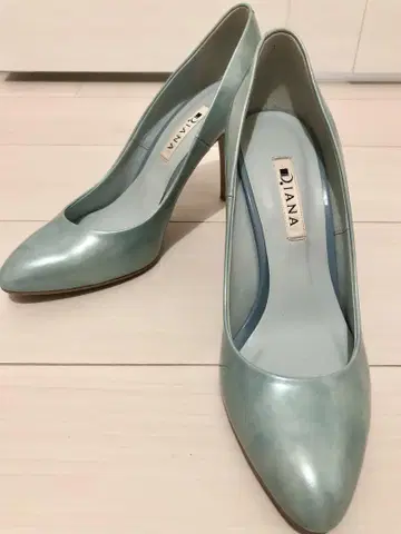 DIANA 스카이블루 하이힐 24.0cm