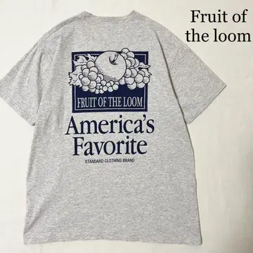 FRUIT OF THE LOOM 백 프린트 크루넥 티셔츠 M