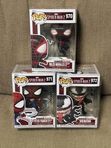 Funko Pop 게임 스파이더맨 2 피터 마일즈 베놈 3개