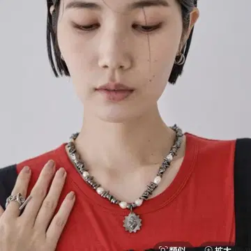 탄스이 펄 참 목걸이 지나시스