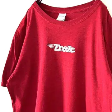 길단 GILDAN Trek 티셔츠 L 레드 빨간색 구제 의류
