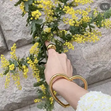 미사용 새상품 ANCHE anche 안셰 하트 뱅글