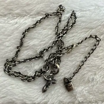 DEAL DESIGN 딜 디자인 리바이브 크로스 실버 목걸이