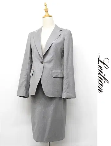 A423/Leilian 수트 테일러드 자켓 미디 스커트 9