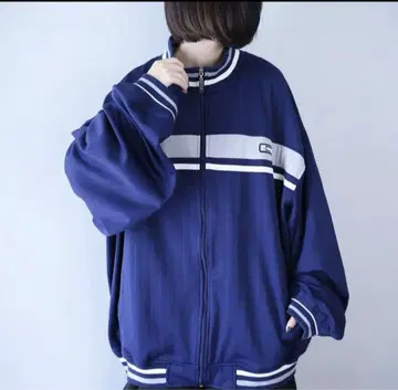 AND1 네이비 저리 트랙 자켓