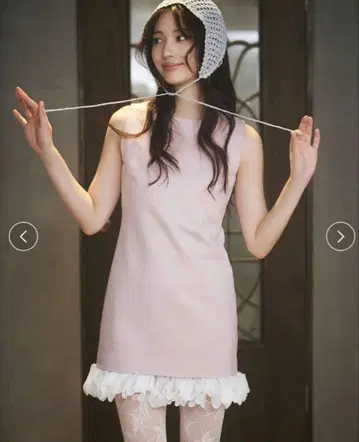 snidel 밑단 프릴 미니 원피스