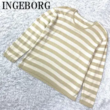 INGEBORG 잉게보그 보더 니트 베이지 B8645