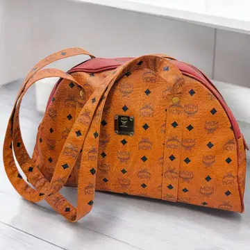 VINTAGE MCM 롱 숄더 보스턴 비세토스 패턴 모노그램 로고