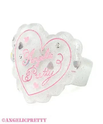 토핑 하트 반지 Angelic Pretty