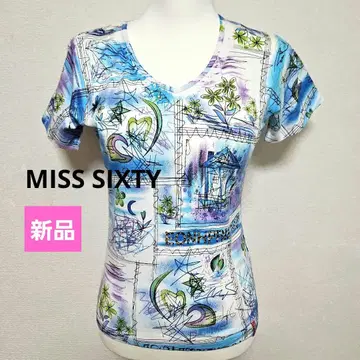 새상품 MISS SIXTY 미스 식스티 반팔 올 패턴
