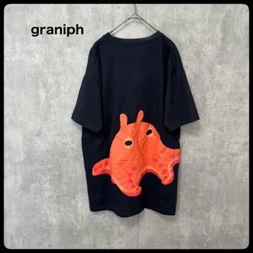 # graniph 그라니프 멘다코 티셔츠 M 네이비 상의