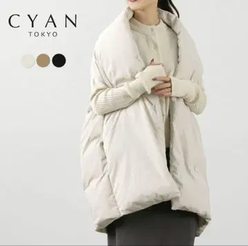 CYAN tokyo 시안 도쿄 스톨 다운 베스트, 미사용 새상품