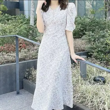 안미르 백 레이스업 플라워 OP 핑크