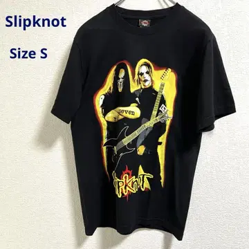택 포함 미사용! Slipknot 그래픽 티셔츠 백 프린트 사이즈 S