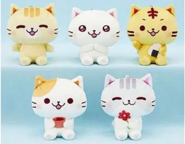 냐냐단 볼체인 봉제 인형 전 5종 세트