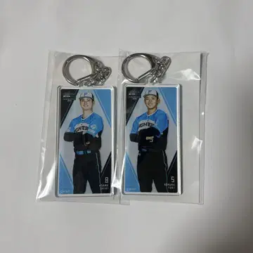홋카이도 일본 햄 파이터즈 노무라 유키 아사마 다이키 아크릴 키링 세트