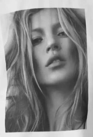 케이트 모스 티셔츠 Kate moss 패션 모델 사인 디바
