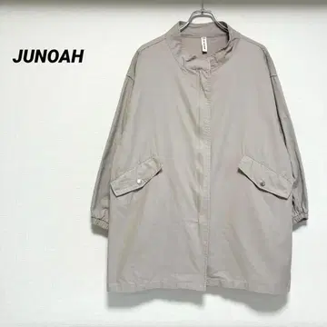 쥬노아 JUNOAH 자켓 코트 집업 롱 코튼 M