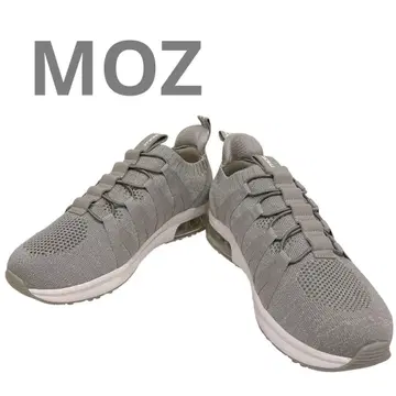 (새상품) MOZ 그레이 니트 메쉬 스니커즈 에어쿠션 라메