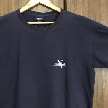 90s USA제 Nautica 노티카 로고 티셔츠 XL 네이비