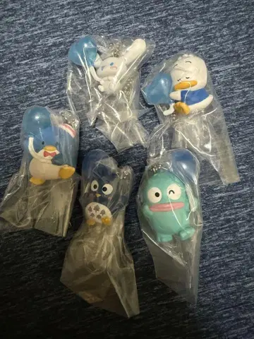 산리오 캐릭터즈 컬러 컬렉션 참 Blue 가챠 세트