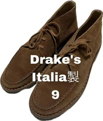Drake's 스웨이드 처카 부츠 사이즈 9 영국 아이비 프레피