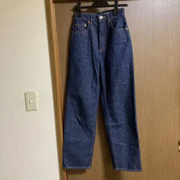 MOUSSY 다크 블루 스트레이트 데님