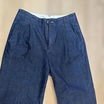 23구 와이드 팬츠 38 다크 블루 데님