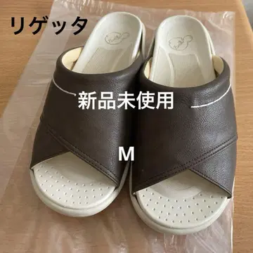 리게타 브라운 샌들 슬리퍼 M ball