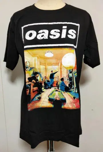 oasis 그래픽 티셔츠 L 사이즈 블랙