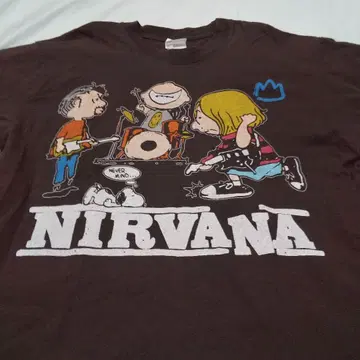 NIRVANA 피넛 티셔츠 hanes
