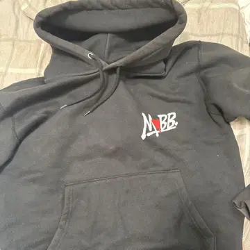 MOBB 하트 디자인 블랙 후드티, 가격 인하 가능