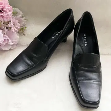 REGAL 펌프스/하이힐/천연 가죽/스퀘어토 24cm