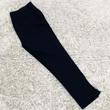 네이비 슬림 핏 캐주얼 팬츠