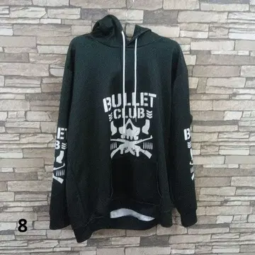 BULLET CLUB 블랙 후드티 2XL