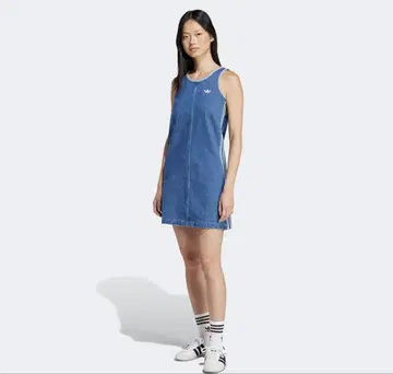 아디다스 인디고 데님 원피스 S