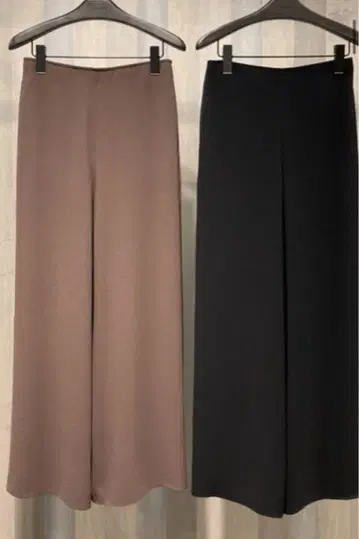 띠어리 워셔블 와이드 팬츠 S 브라운