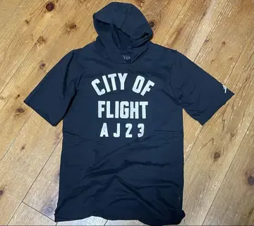 Jordan CITY OF FLIGHT AJ23 반팔 후드티 구제 의류